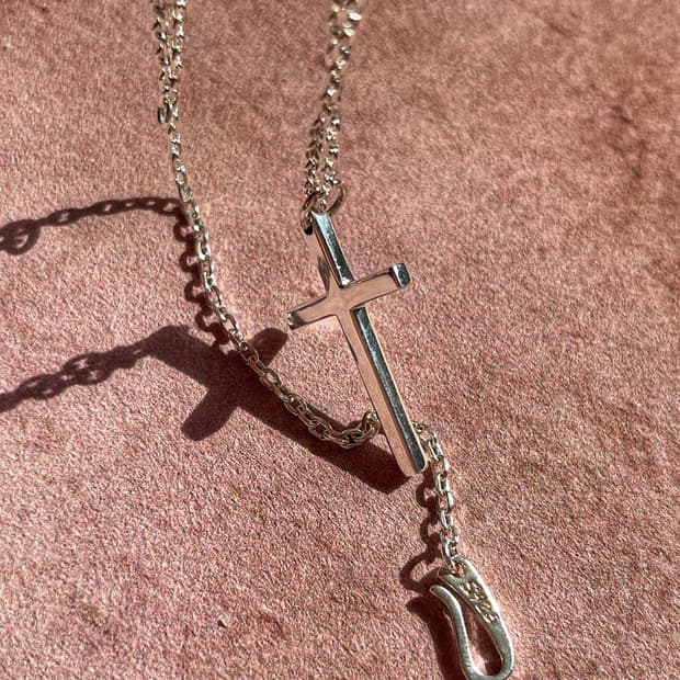 925 크로스팬던트 은목걸이