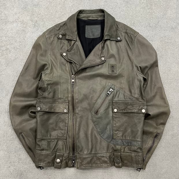 XS 올세인츠 양가죽 라이더 레더 자켓