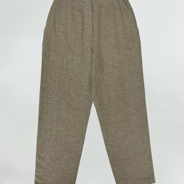 샤넬 린넨 트라우져 슬랙스 팬츠