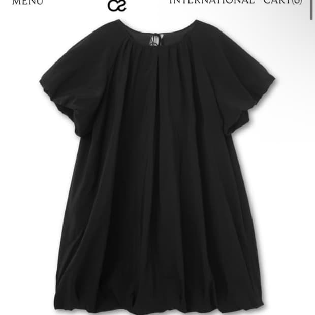Cosmoss VOLUME MINI DRESS (EBONY BLACK)