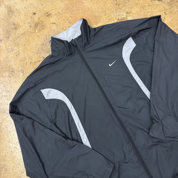 [정품/L,100] 나이키 스우시 블랙그레이 바람막이 자켓 b18