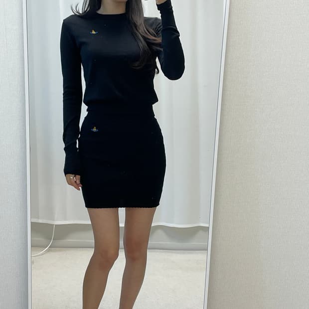 비비안웨스트우드 베아 블랙 니트 xs