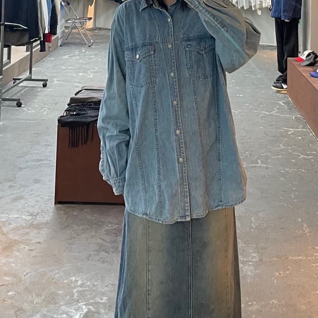 리바이스 데님 웨스턴 셔츠 H1104