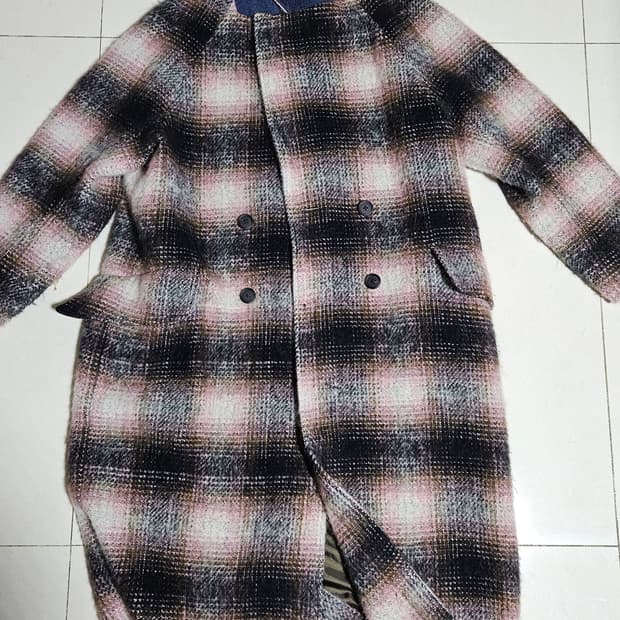 폴스미스 알파카 체크 코트