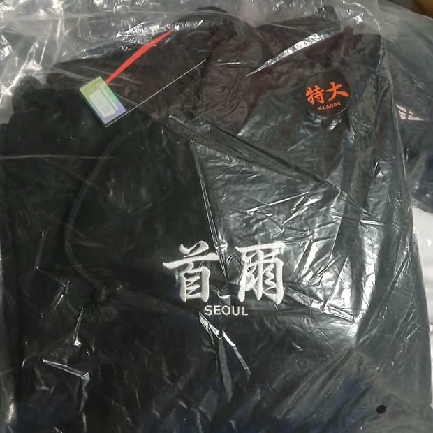 [XL]다크룸 서울 후드티 블랙
