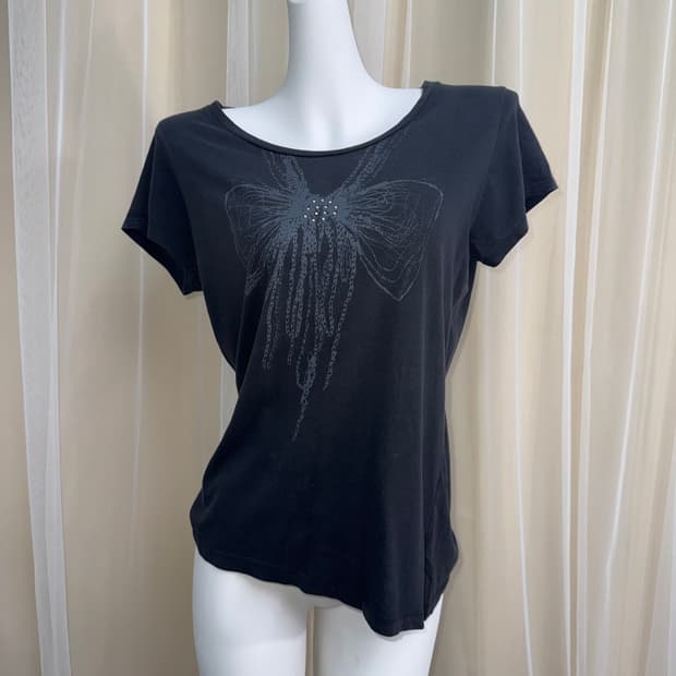 Ribbon Tee 리본 반팔 티셔츠