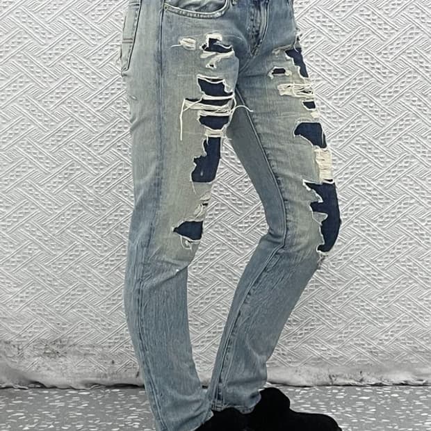 데님 앤 서플라이 그런지 디스트로이드 데님팬츠 27인치 C08427