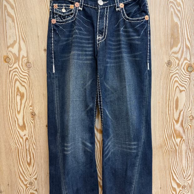 트루릴리젼 조이 빅 T 데님 팬츠