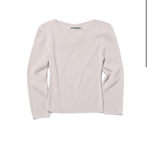 미스치프 브이넥 니트