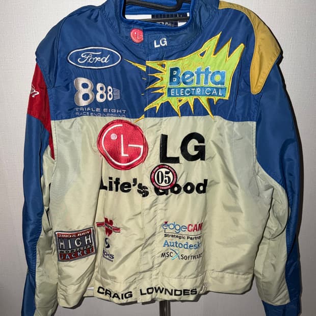 폴드 빈티지 나일론 레이싱 자켓