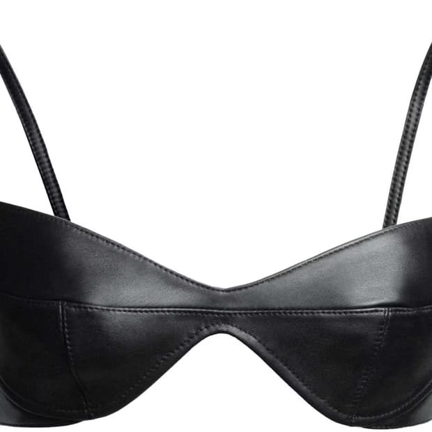 Mugler X H&M collaboration 레더 브라 36