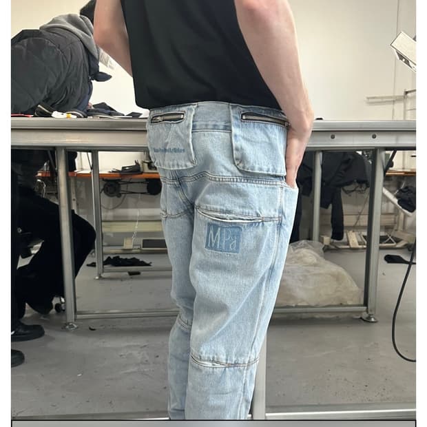 MPa BAG PANTS (STEEL BLUE)
