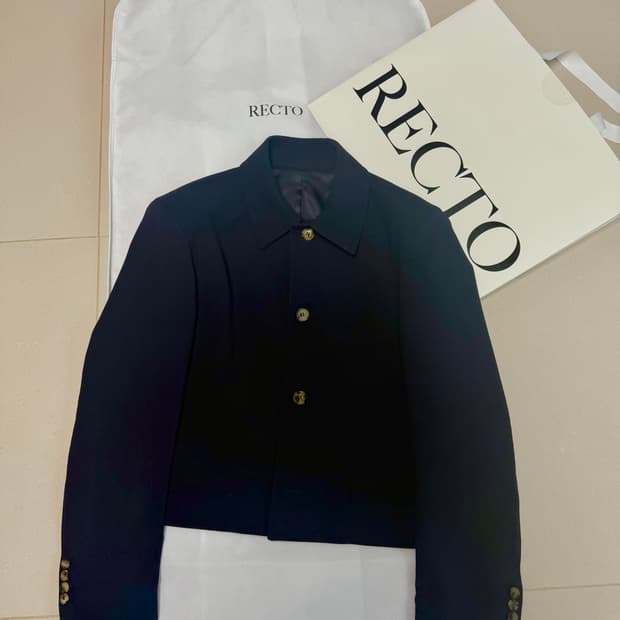 렉토 숏 울 블렌디드 숏자켓