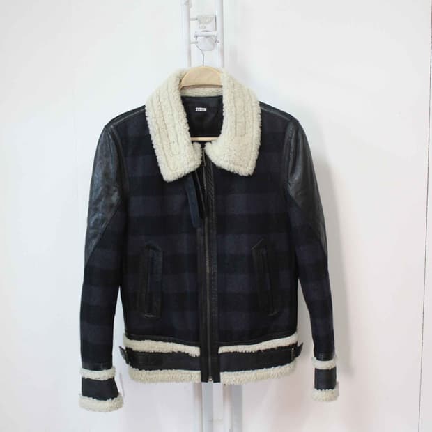 W-3293/시스템 정품 남성용 무스탕 95