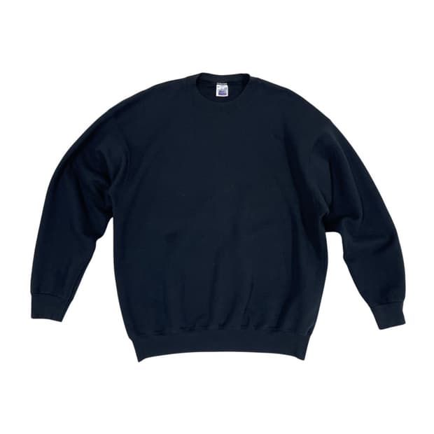 [XXXL] USA BVD 미국 빈티지 블랭크 스웻셔츠 크루넥 블랙 