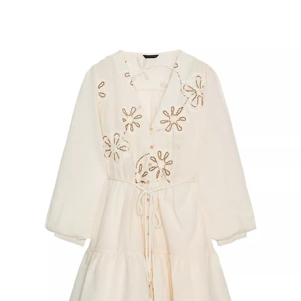 Zara 자수 원피스