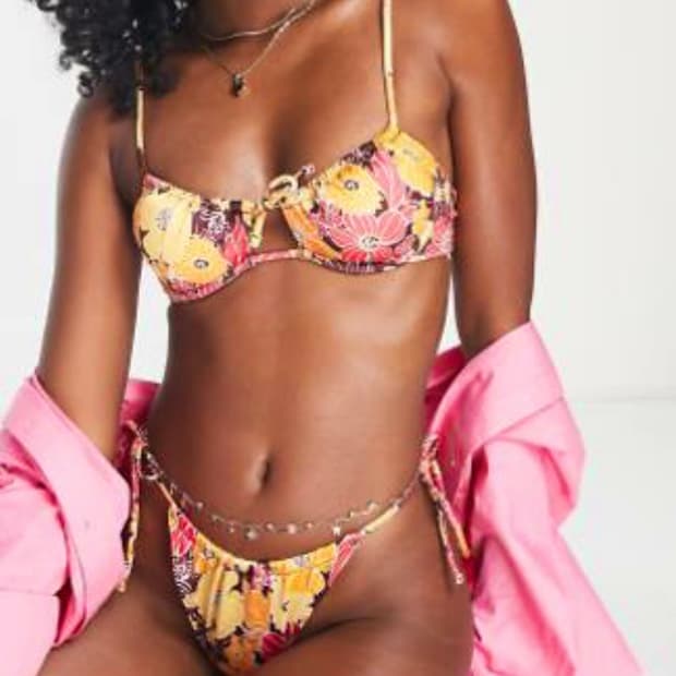 Pimkie 오리엔탈 플로럴 비키니 EU34