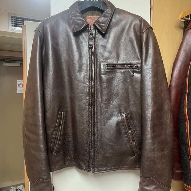 골든베어 가죽 자켓