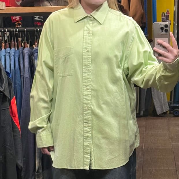 [HI] 폴로 랄프로렌 긴팔셔츠 체크 옐로우 그린