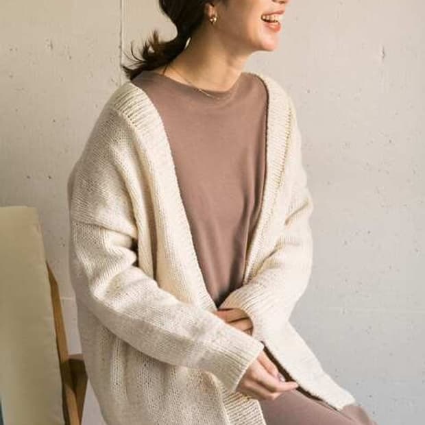 어반 리서치 가디건 페루산 울100%