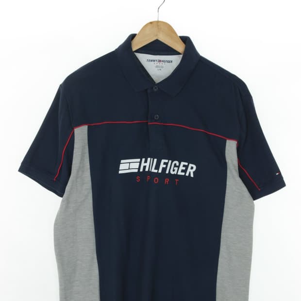 TOMMY HILFIGER 베이직 스포츠 카라 반팔티