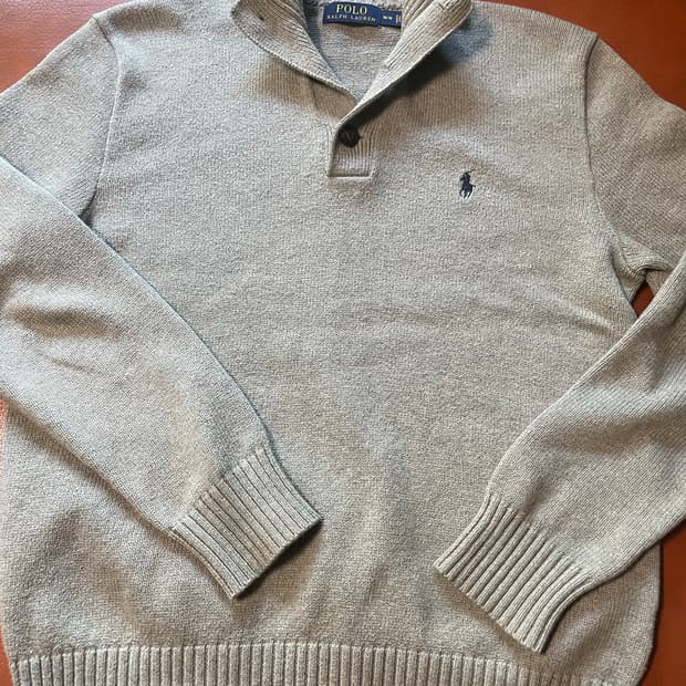 폴로 랄프로렌 그레이 니트