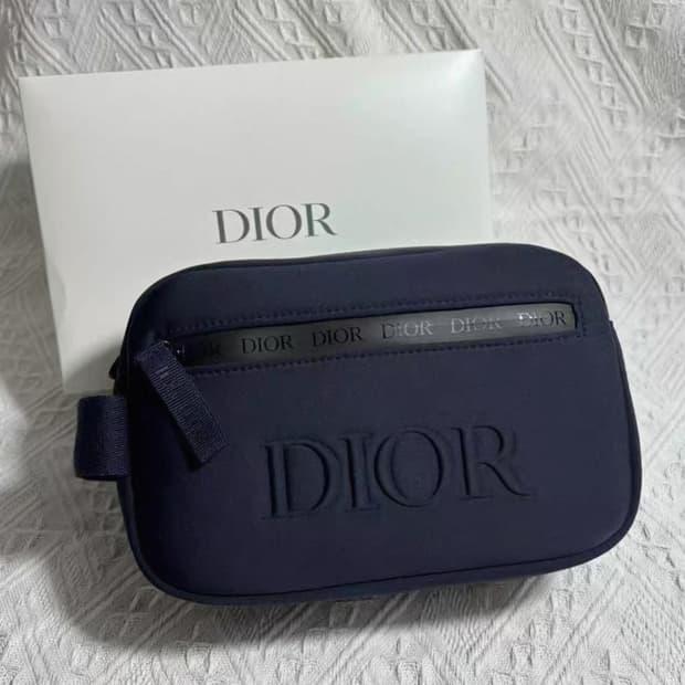 디올 네이비 파우치