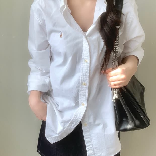 폴로 화이트 셔츠 