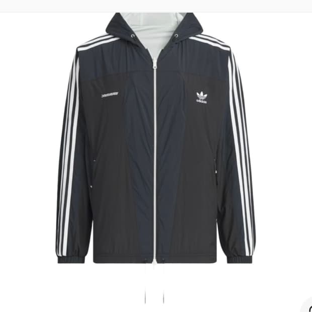 [M] 아디다스 x 예스아이씨 BS 자켓 블랙  바람막이 윈드브레이커 