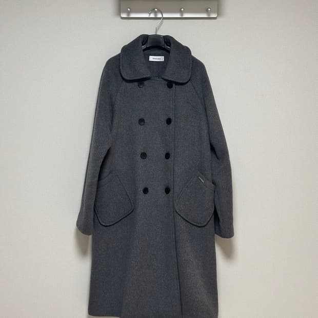 미세키서울 더블 버튼 롱코트