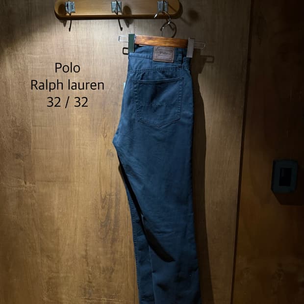 폴로 Polo Ralph Lauren 블랙 코튼 팬츠 32x32