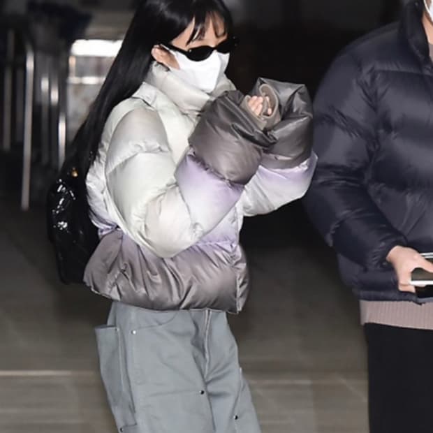 Open yy 제니패딩 옴브레 리버시블 패딩