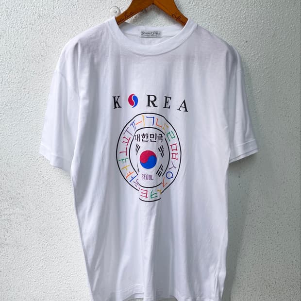 2002 월드컵 기념 대한민국 국기, 한글 그래픽 티셔츠