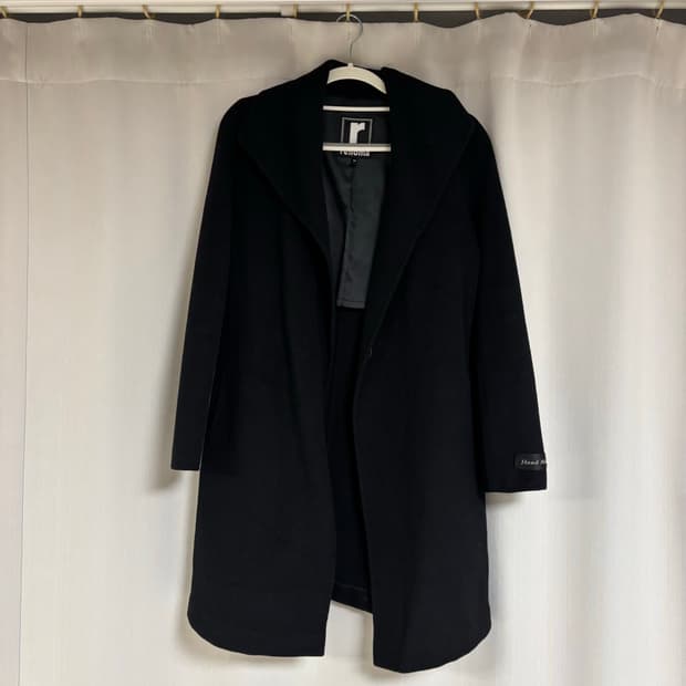 레노마 블랙 핸드메이드 코트 레노마 코트 여성