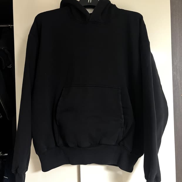 이지 갭 후드 블랙 XL