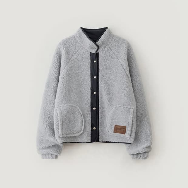 썸웨어버터 플리스 애쉬 블루