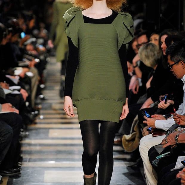 Khaki Pleats Transformed Blouse 