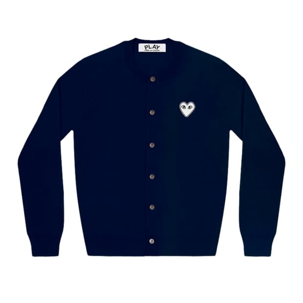 꼼데가르송 가디건 네이비 S