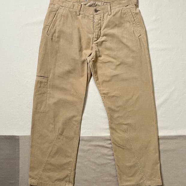 꼼데가르송 옴므 코듀로이 입체패턴 팬츠 Comme des garcons