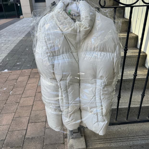 언더아머 2xl 흰색 콜드기어 인프라레드 다운 숏패딩