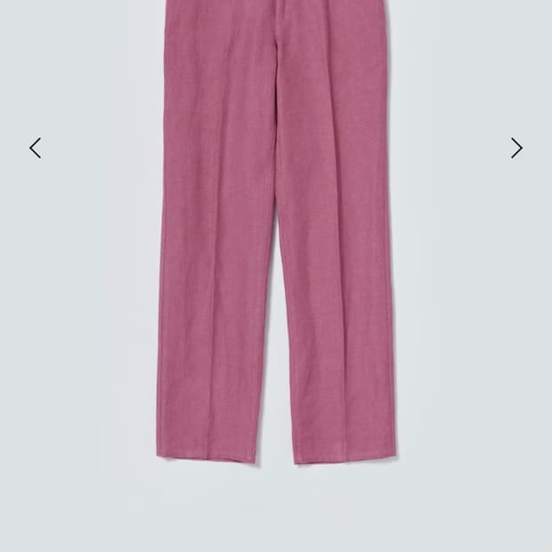 오라리 린넨 코튼 더블페이스 팬츠