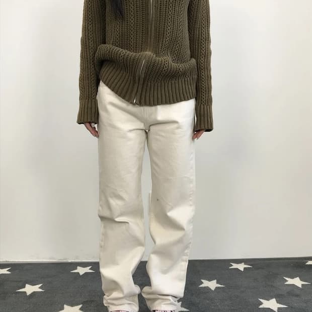 Levi's Ivory Cotton Pants