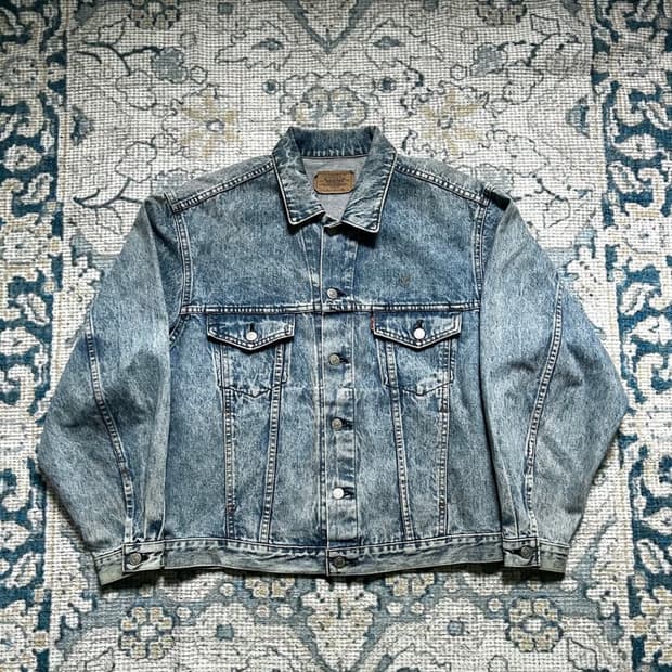 80‘s levis trucker 3세대 트러커 오렌지탭 
