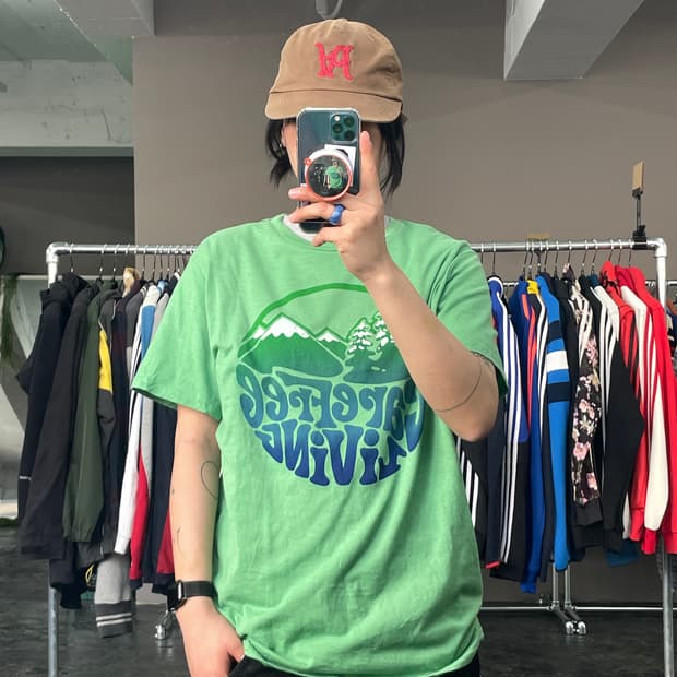 빈티지 프린팅 반팔 티셔츠 