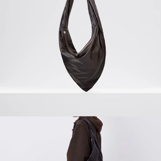 LEMAIRE 르메르 스카프백 스몰 - 에스프레소 (BG0117)