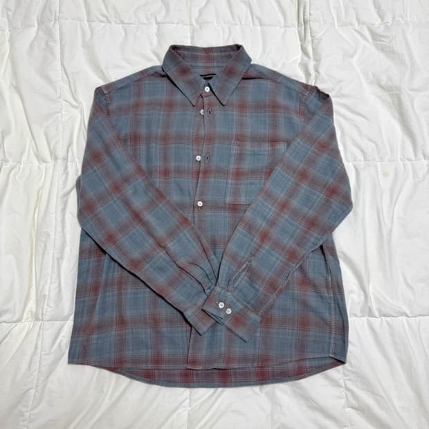 해칭룸 뮤지엄 오버다이드 체크셔츠 2사이즈