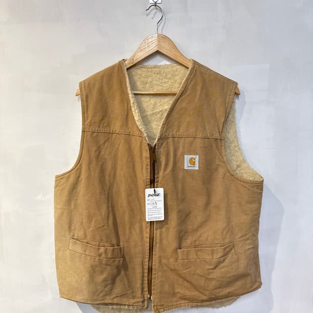 칼하트 베이지 플리스조끼