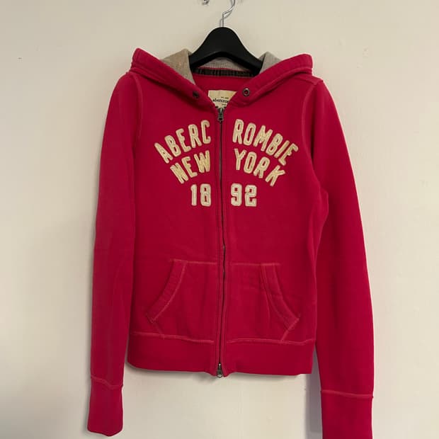 아베크롬비 핑크 투웨이 후드집업