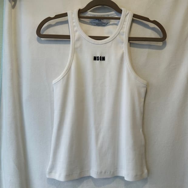 MSGM 레이서백 골지 탱크 탑