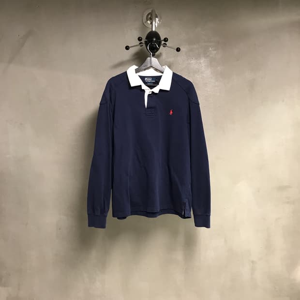 폴로 랄프로렌 럭비 PK 긴팔 카라티 네이비 XL